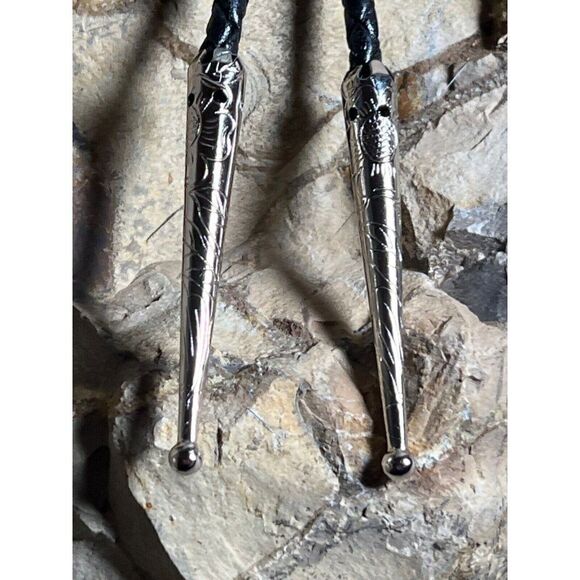 TURQUOISE BEAR SILVER BOLO LARIAT Y NECKLACE MENS WOMENS MOM DAD GIFT WESTERN - Picture 11 of 16